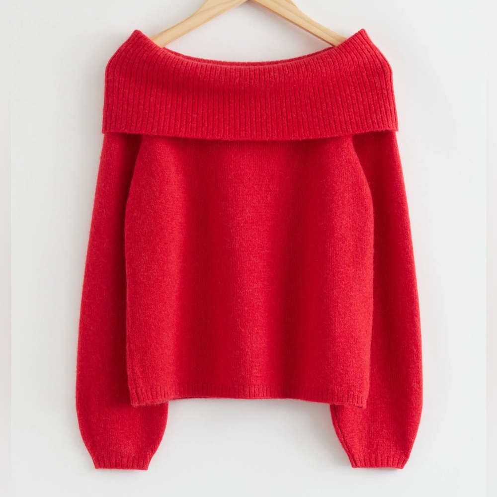 & Other Stories Off-Shoulder Sweater
